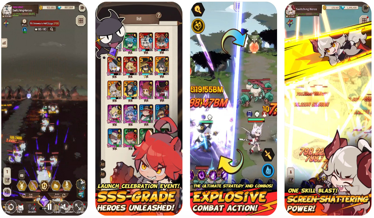 Switching Heroes Action RPG